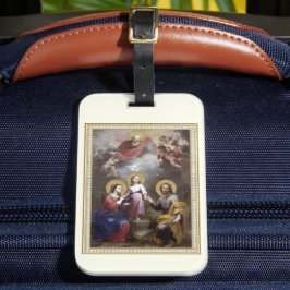 Etiqueta Para Maletas Sagrada Familia Jesús María José Vintage Religioso