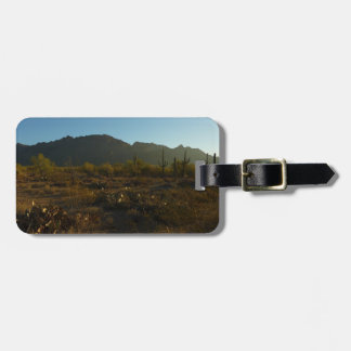 Etiqueta Para Maletas Saguaro Amanecer en el Parque Nacional Saguaro