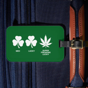 Etiqueta Para Maletas Saint Patricks Funny Fiesta para chicos