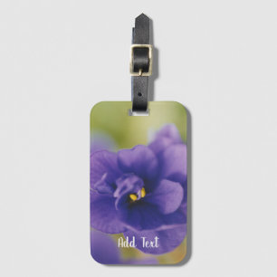 Etiqueta Para Maletas Saintpaulia violeta azul africana