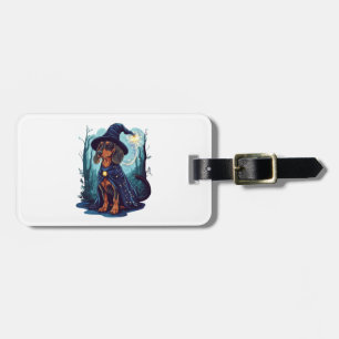 Etiqueta Para Maletas Salchicha Mágica Wizard Wiener