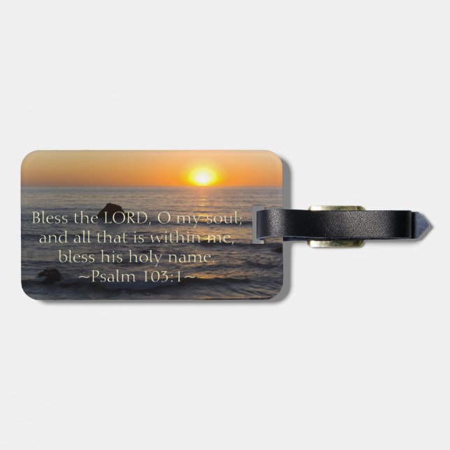 Etiqueta Para Maletas Salmo 103:1 (Atrás Horizontal)