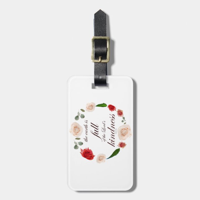 Etiqueta Para Maletas salmo 33 amabilidad total (Frente Vertical)