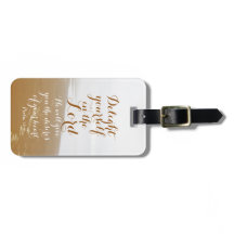 Salmo 37:4 Biblia Verse, Sandy Beach and Ocean,