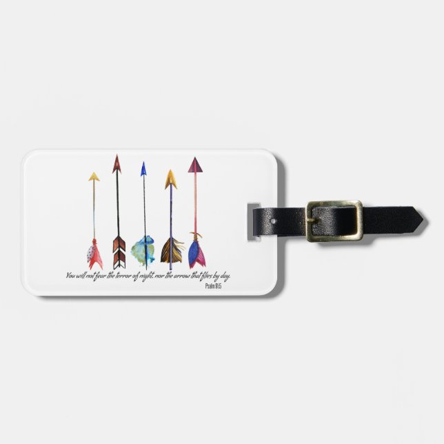 Etiqueta Para Maletas Salmo 91 Arrow (Frente Horizontal)