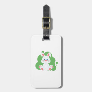 Etiqueta Para Maletas salpicadura de conejito personalizado