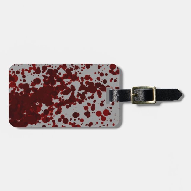 Etiqueta Para Maletas Salpicón de la sangre (Frente Horizontal)