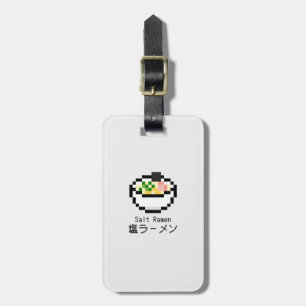 Etiqueta Para Maletas Salt Ramen Retro Pixel Art