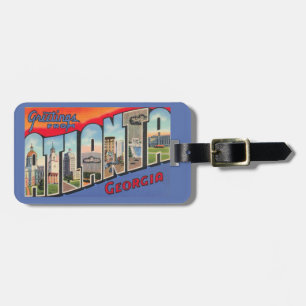 Etiqueta Para Maletas Saludo de Atlanta Georgia