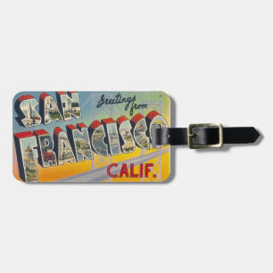 Etiqueta Para Maletas Saludos de San Francisco