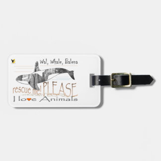 Etiqueta Para Maletas Sálvame la ballena