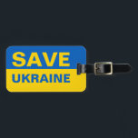 Etiqueta Para Maletas Salvar la bandera ucraniana<br><div class="desc">Salvar la bandera ucraniana</div>