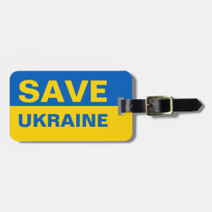 Etiqueta Para Maletas Salvar la bandera ucraniana