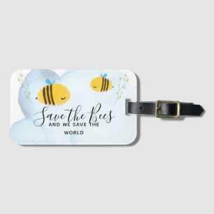Etiqueta Para Maletas Salven A Las Abejas Citas Personalizadas Que Decía
