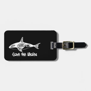 Etiqueta Para Maletas Salven a las ballenas