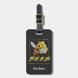 Etiqueta Para Maletas Salven las abejas para apicultores y piratas