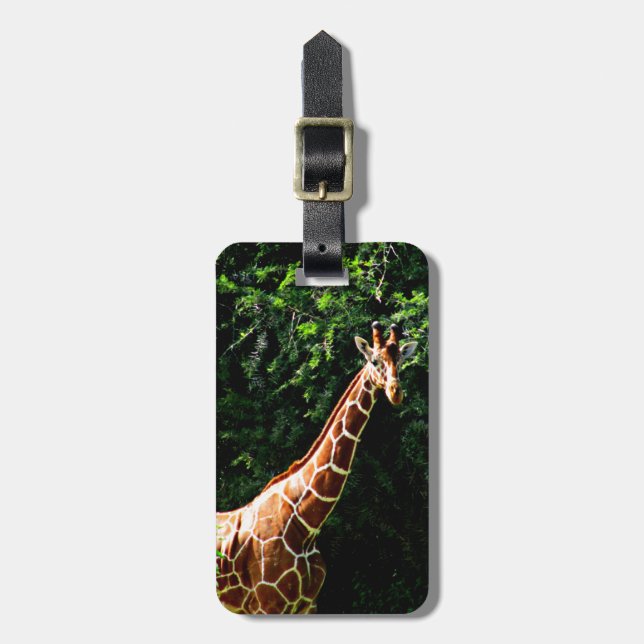 Etiqueta Para Maletas Samburu Giraffe (Frente Vertical)