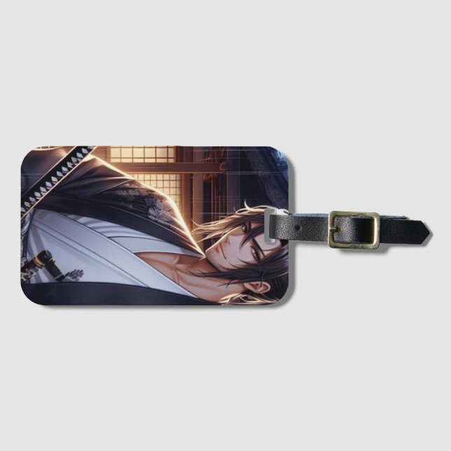 Etiqueta Para Maletas Samurai (Anverso horizontal)
