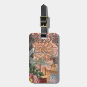Etiqueta Para Maletas san agustín florida viaje arte antiguo