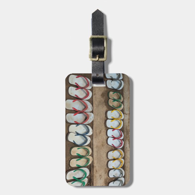 Etiqueta Para Maletas Sandalias Chanclas (Frente Vertical)