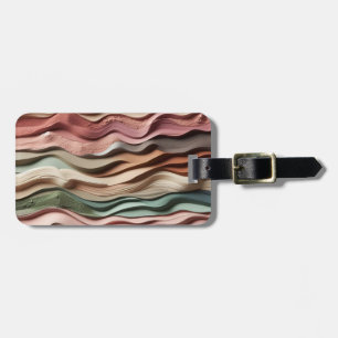 Etiqueta Para Maletas Sandy Waves Earth Tone