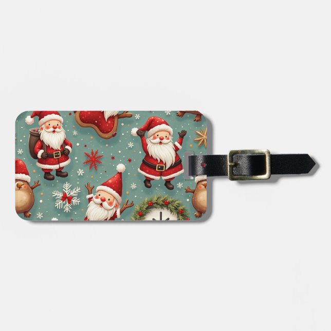 Etiqueta Para Maletas Santa (Frente Horizontal)