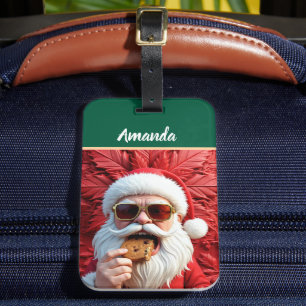 Etiqueta Para Maletas Santa Claus genial