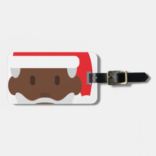 Etiqueta Para Maletas santa negro claus emoji