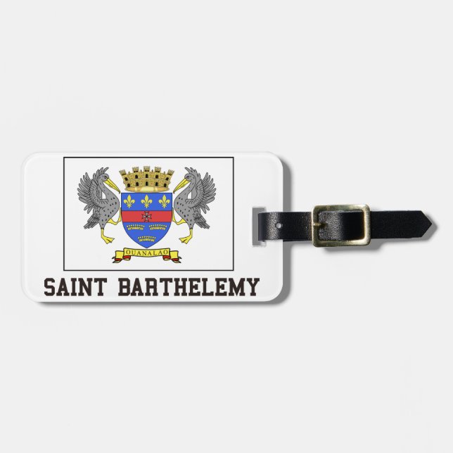 Etiqueta Para Maletas Santo Barthelemy (Frente Horizontal)