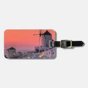 Etiqueta Para Maletas Santorini, Grecia