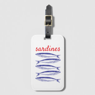 Etiqueta Para Maletas Sardinas