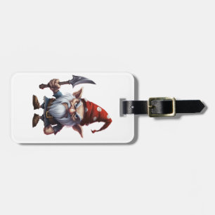 Etiqueta Para Maletas Scary Gnome Feliz Halloween