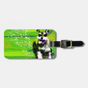 Etiqueta Para Maletas Schnauzer miniatura