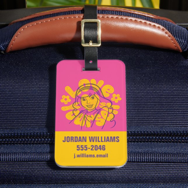 Etiqueta Para Maletas Scooby-Doo | Daphne Love You (Anverso In situ 2)