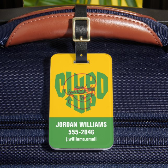 Etiqueta Para Maletas Scooby-Doo | Velma Clued Up (Anverso In situ 2)