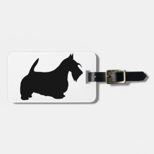 Etiqueta Para Maletas Scotish Terrier Silhouette
