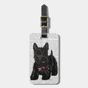 Etiqueta Para Maletas Scottish Terrier and Bow