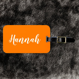 Etiqueta Para Maletas Script Personalizado de Moda Nombre Personalizado