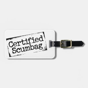 Etiqueta Para Maletas Scumbag certificado