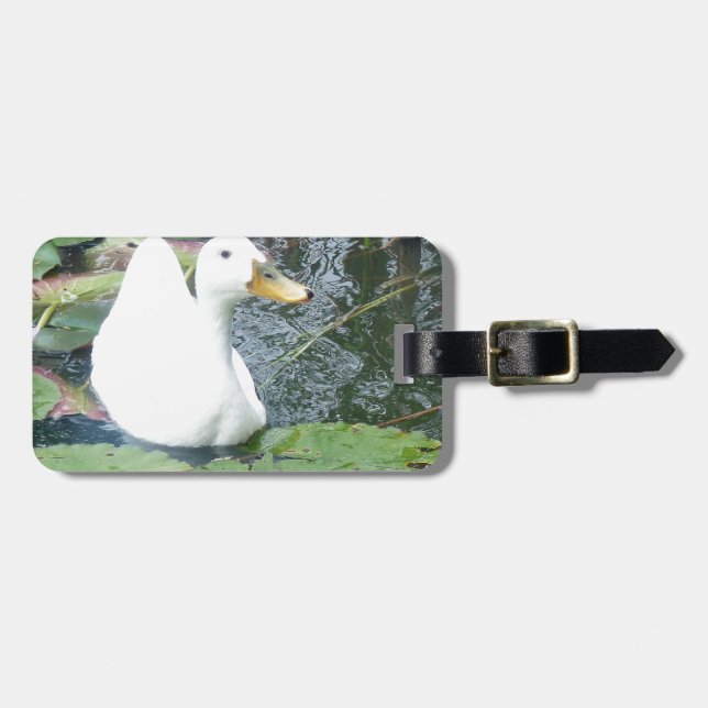 Etiqueta Para Maletas Sé feliz pato (Frente Horizontal)