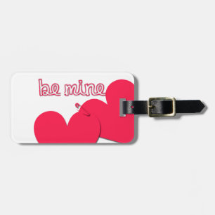Etiqueta Para Maletas Sé mío Dos corazones Pin de seguridad Valentine Lu
