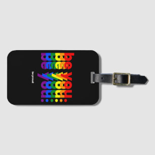 Etiqueta Para Maletas Sé tú, sé orgulloso Arcoíris Orgullo LGBTQ Lesbian