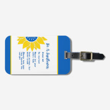 Sé una palabra de girasol arte colores de Ucrania