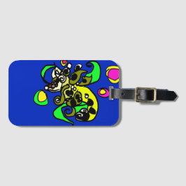 Etiqueta Para Maletas Sea dragon art 