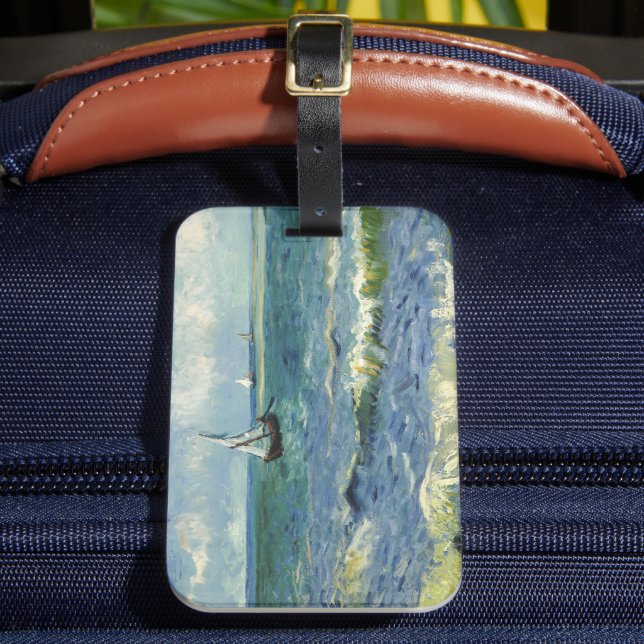 Etiqueta Para Maletas Seascape | Vincent van Gogh (Anverso In situ 2)