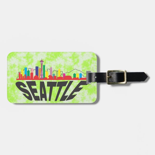 Etiqueta Para Maletas Seattle (Frente Horizontal)