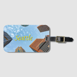 Etiqueta Para Maletas Seattle City Skyline