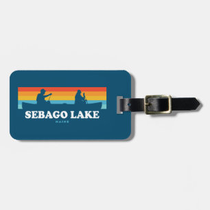 Etiqueta Para Maletas Sebago Lake Maine Canoe