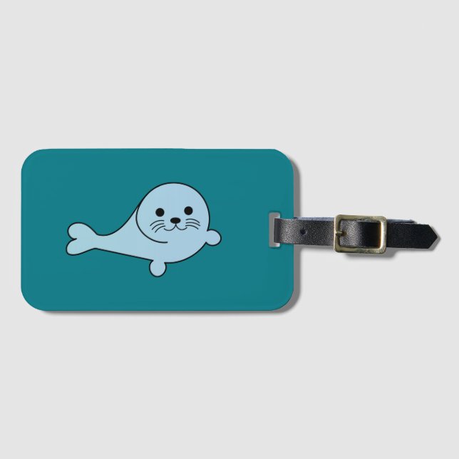 Etiqueta Para Maletas Sello de Bebé Adorable (Anverso horizontal)