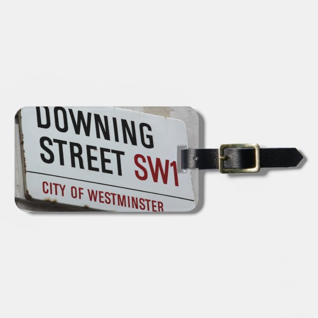 Etiqueta Para Maletas señal de Downing Street (Frente Horizontal)